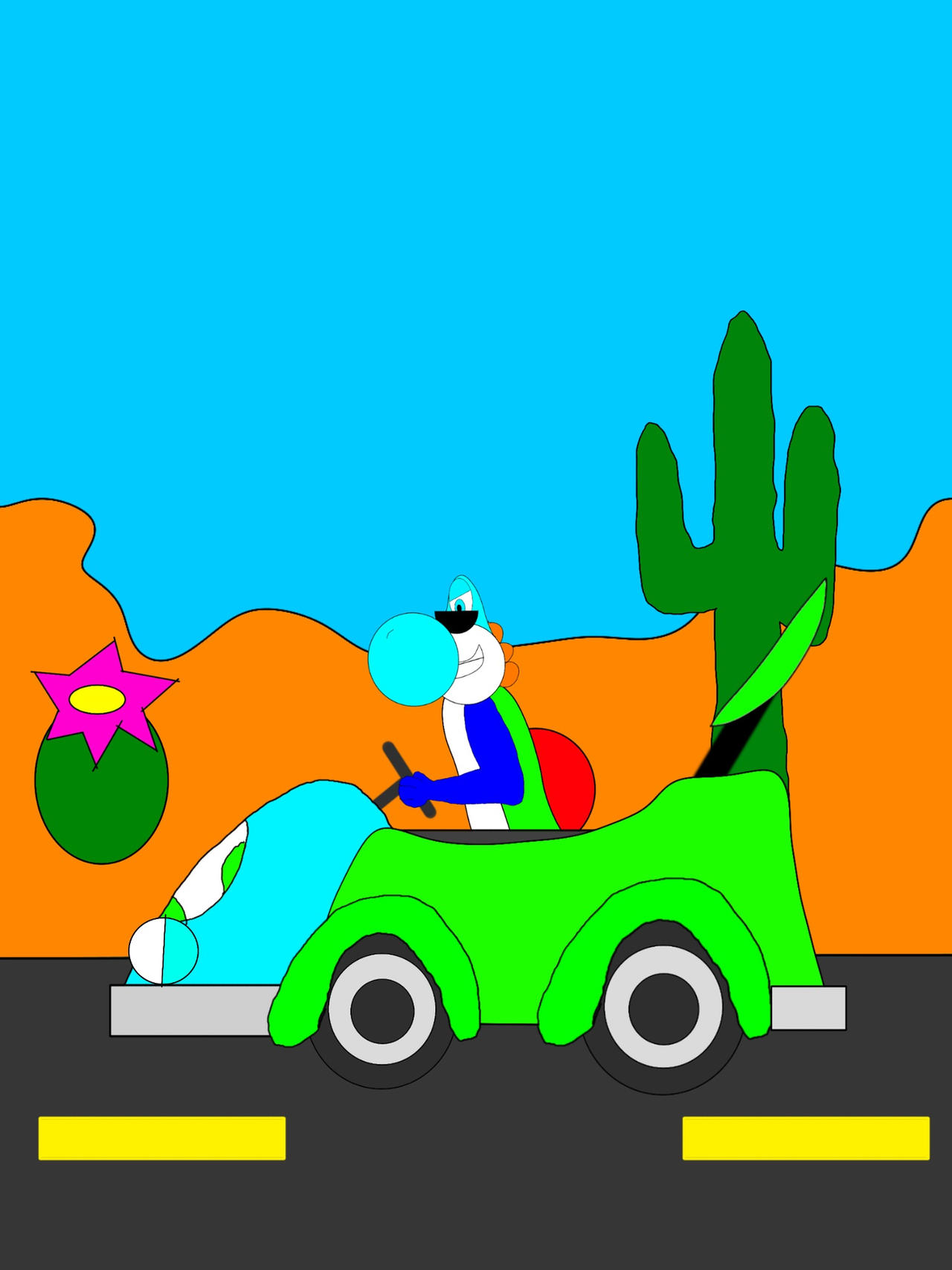 TopSecretYoshi Plays Mario Kart.