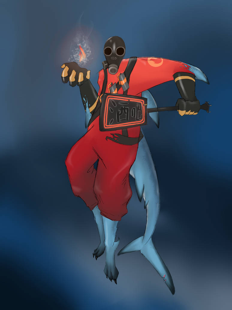 Pyroshark Bkg by ShrubberyPigs on DeviantArt
