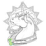 Regal (coloring page!) by Guttergoo