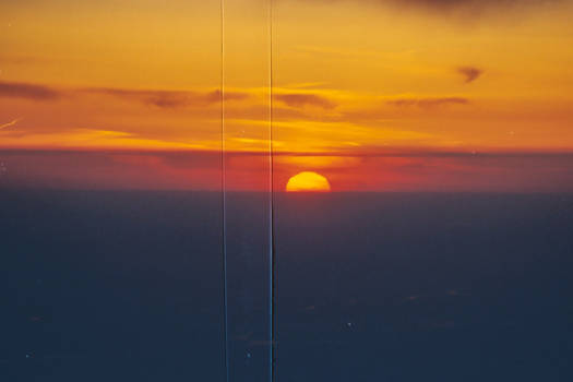 sunset from above