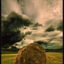 Clouds above the field