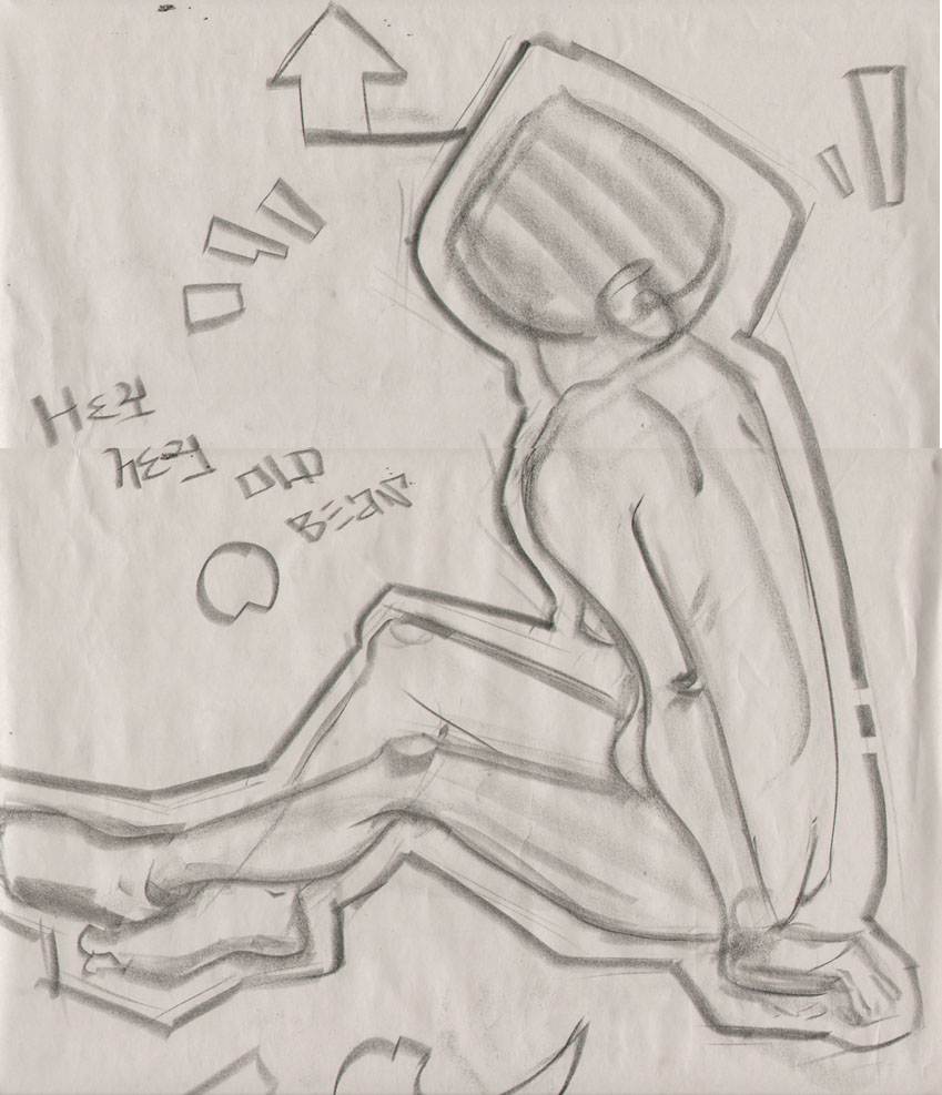 Life drawing -old bean-