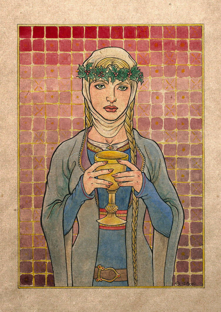 Lady Kundry Holding the Grail by Sigune