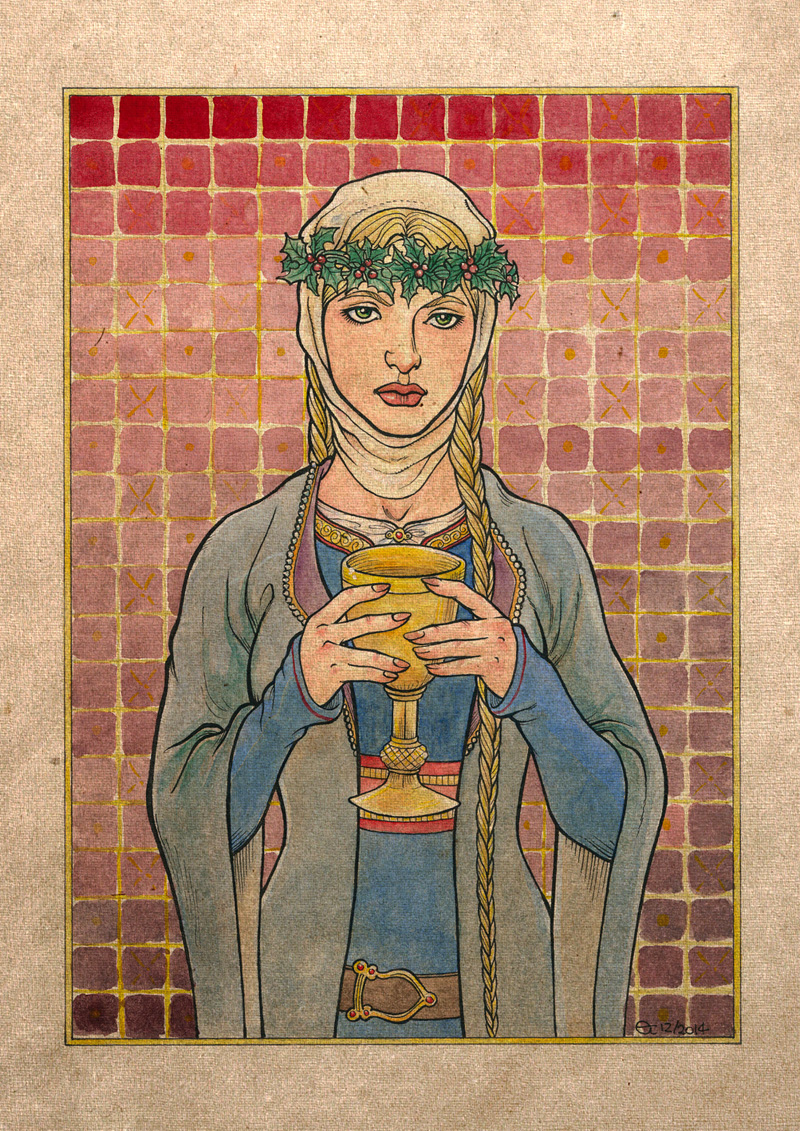 Lady Kundry Holding the Grail by Sigune