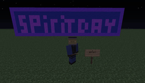 Minecraft supports spirit day!