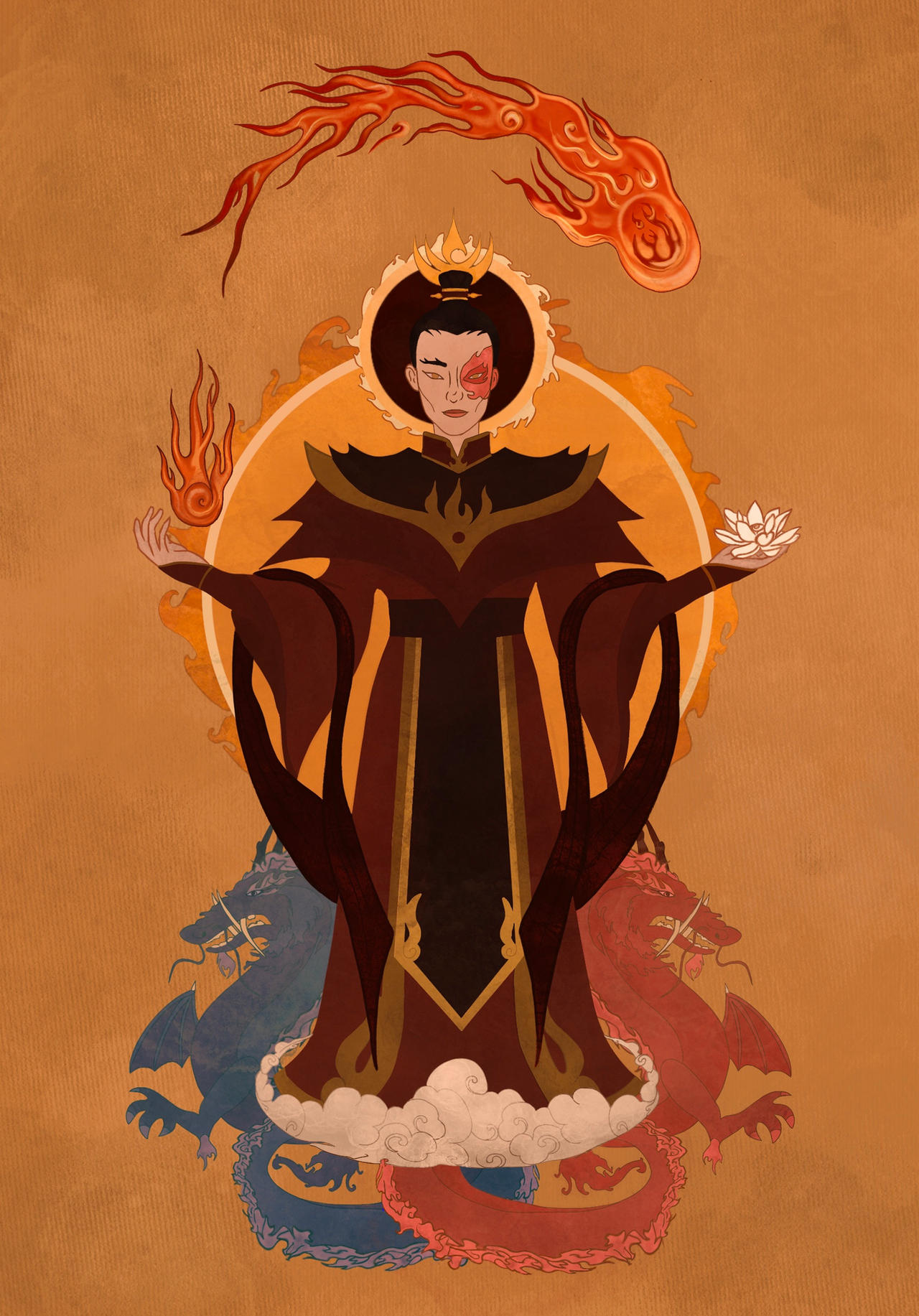 royal portrait of firelord zuko by bluesunprojects on DeviantArt