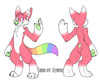 rainbow canine adopt (CLOSED)