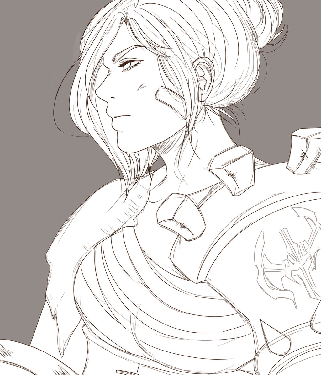 Draw Riven From D2 riven sketch by fuwadeer on DeviantArt