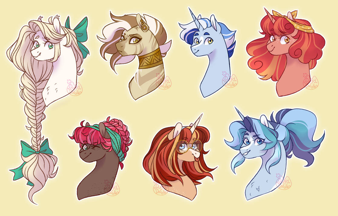 Mlp Head Types MLP-NG|a bunch of heads by duppydoodles on DeviantArt