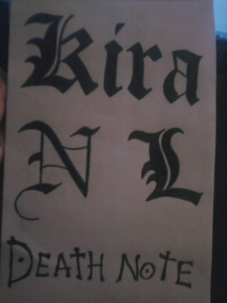 Death Note Lettering by Sarahh94 on DeviantArt