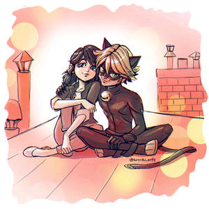 MariChat on the roof