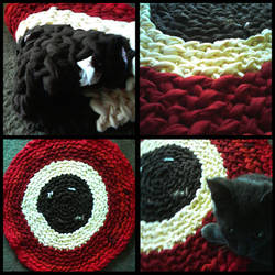 Squid Eye Rag Rug