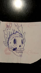 SO RAD SKULL ON FIRE YO SO COOL