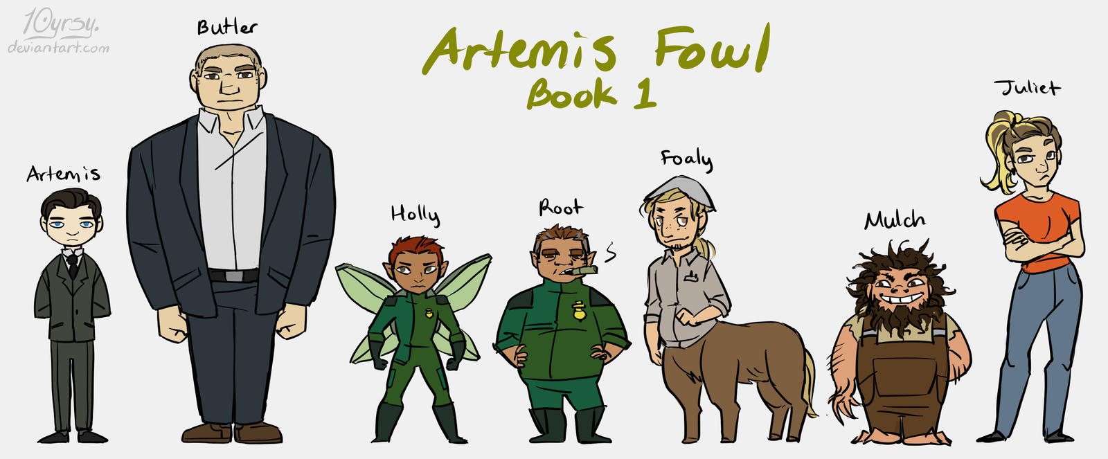 Artemis Fowl lineup by 10yrsy on DeviantArt