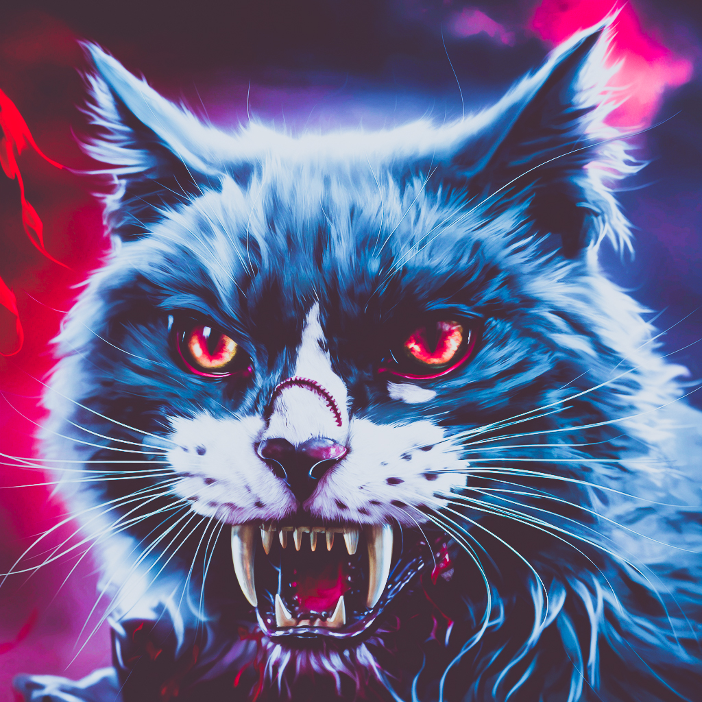 Spine chilling Vampire Cat