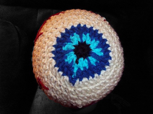 Eyeball Hat top view