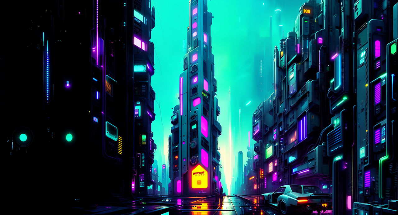 Cyberpunk city vertical wallpaper by Coolarts223 on DeviantArt