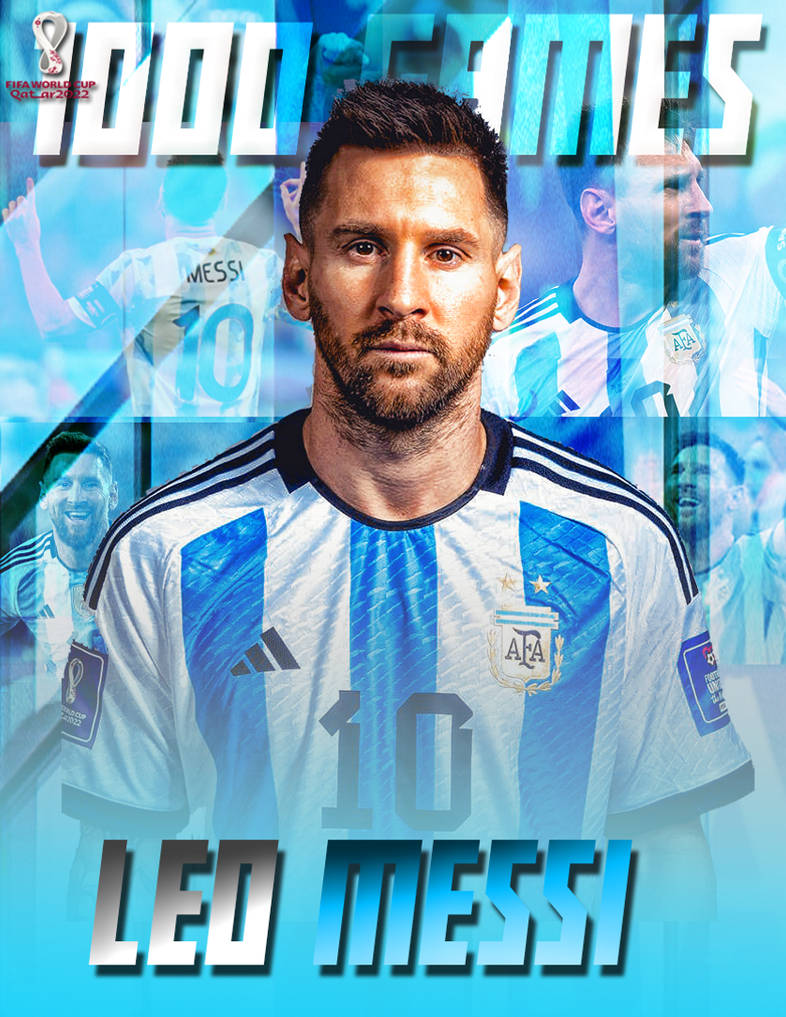 Lionel Messi 1000th game Fifa World Cup 2022 by Moizussainbalti on
