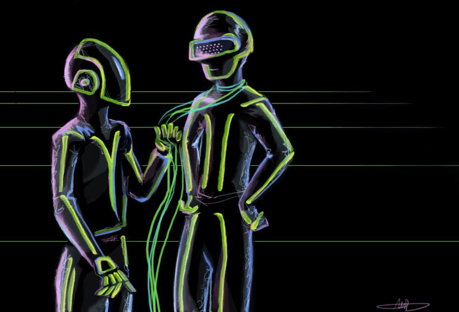 Daft Punk, retro TRON