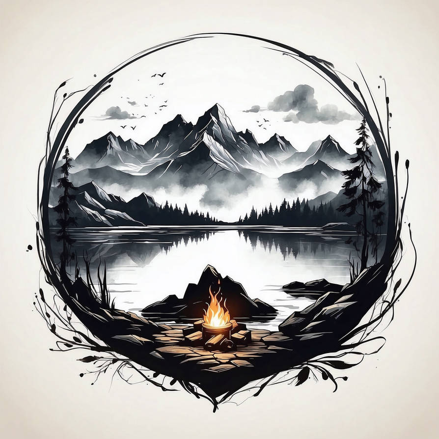 Default Simple simple ink painting logo stylea bre by natfirecamp on ...