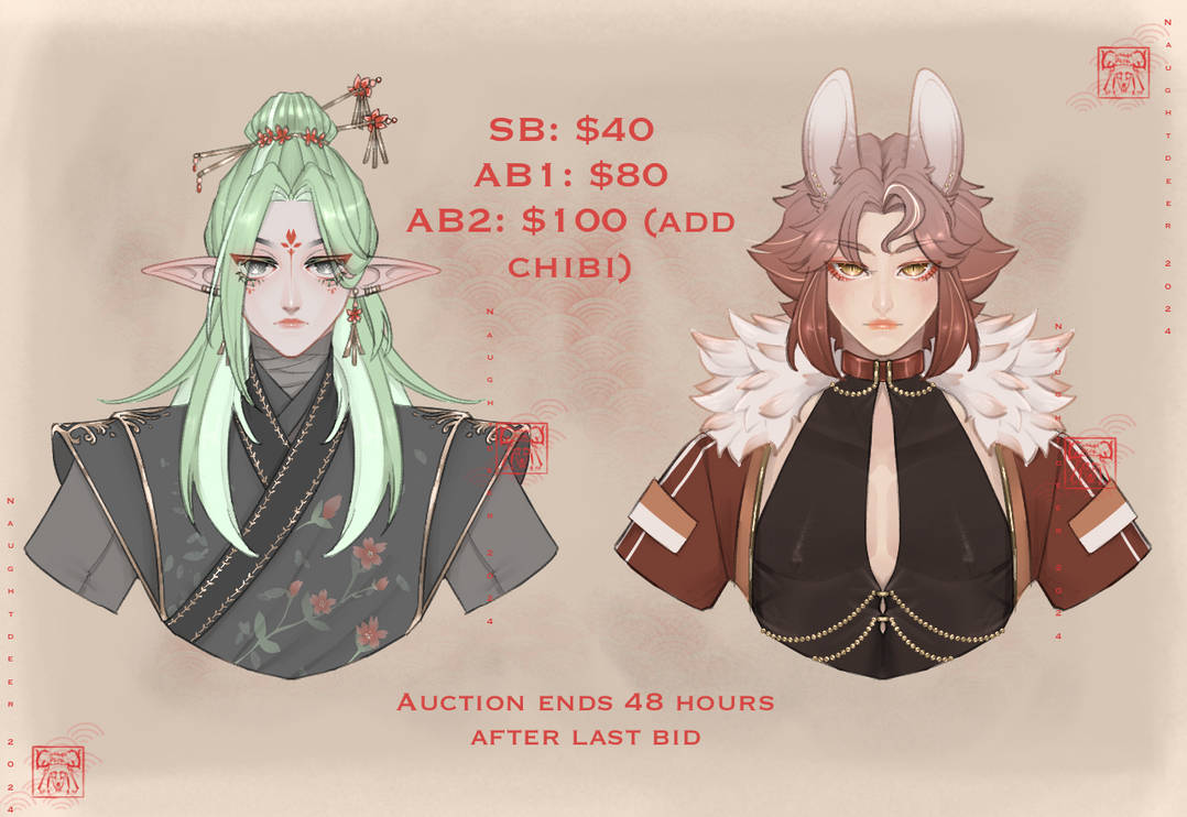 Bust adopt auction || Set 01 || 2/2 OPEN