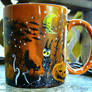 Halloween Tree - Handpainted mug for sale