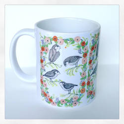 Blushing Birds Coffee Mug 