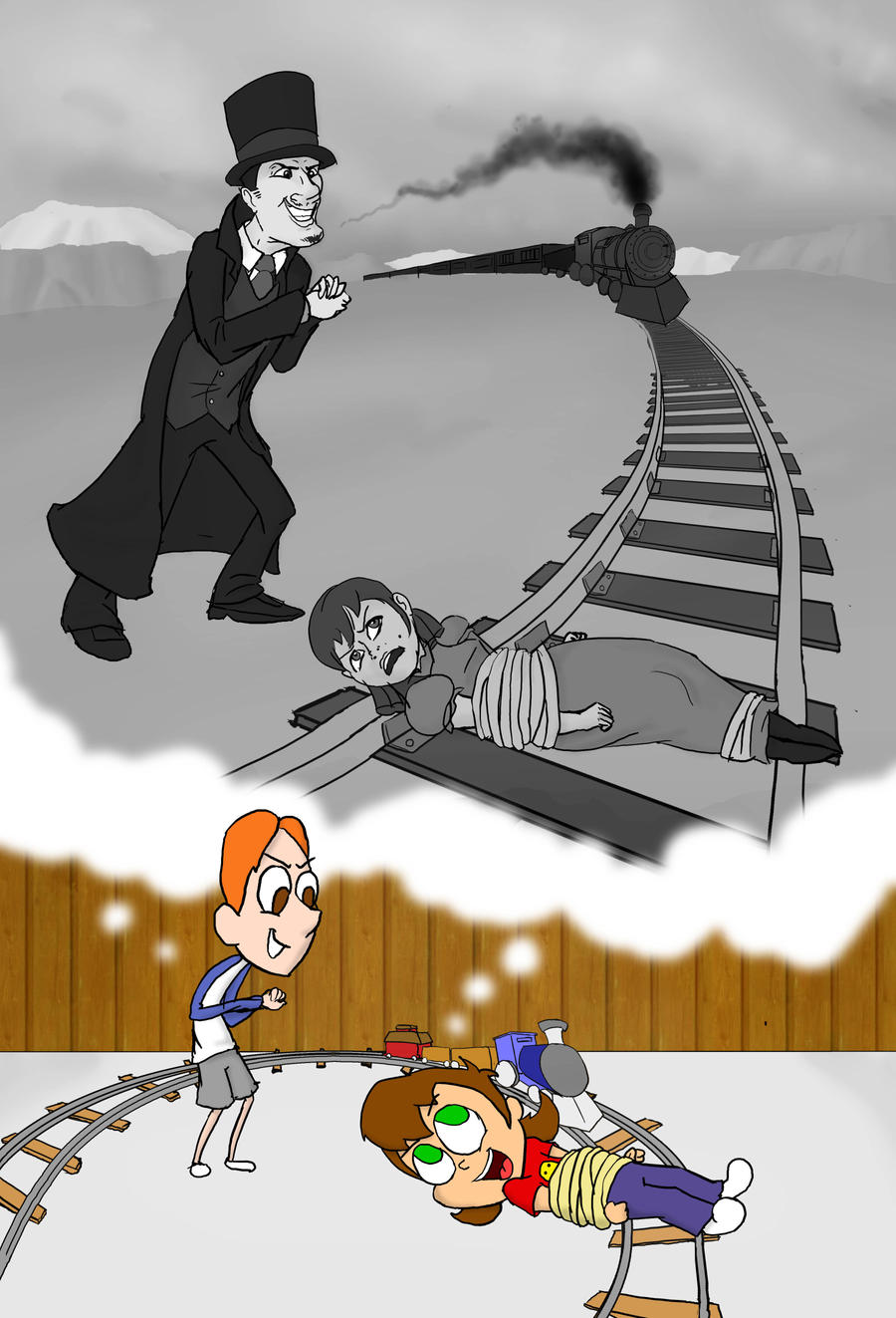 Train Tracks by EarthVStheDerek on DeviantArt