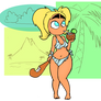 Prehistoric Beach Girl