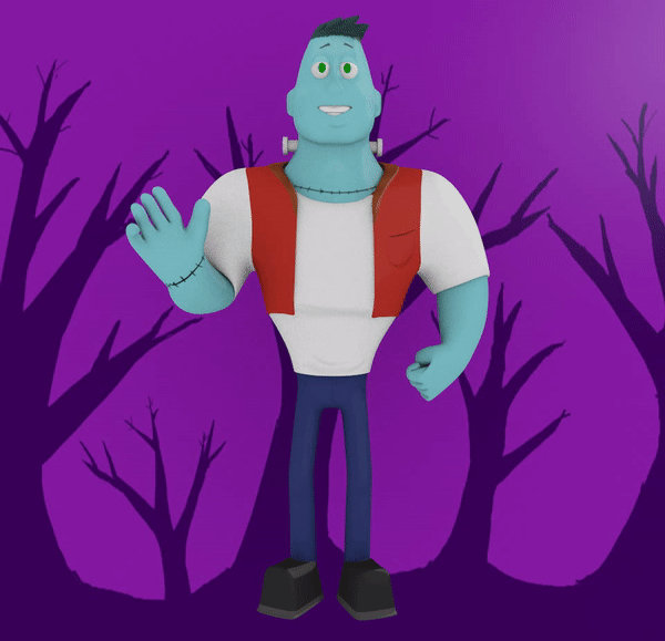 Hugo 3D Turnaround by EarthVStheDerek on DeviantArt