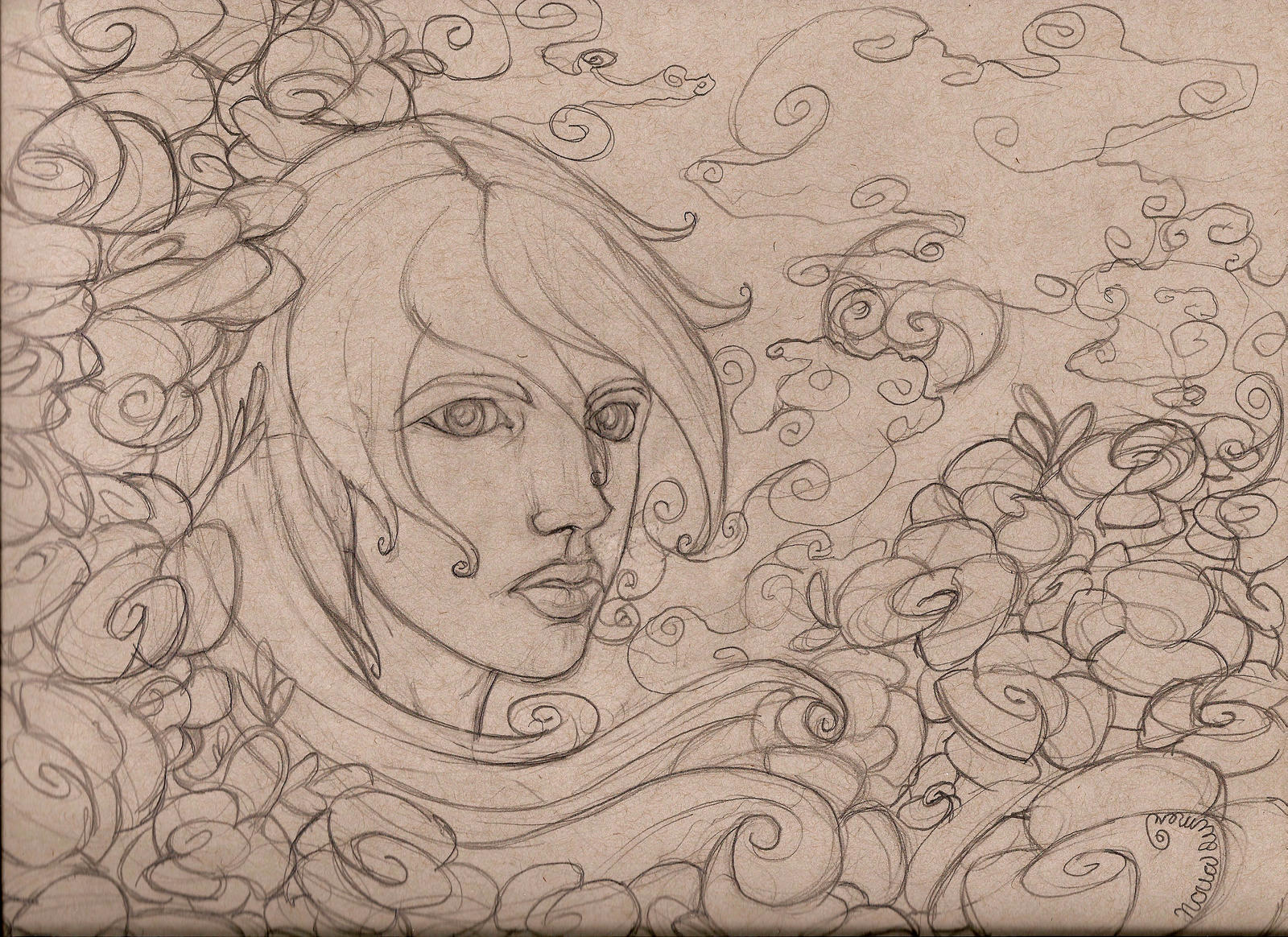 Lady Of The Midnight Roses: sketch 2014