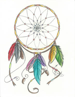 Rainbow Dream Catcher by FoxxFires