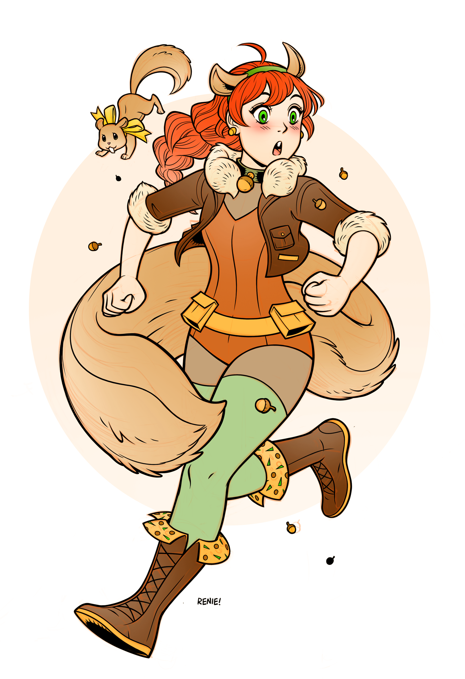 Squirrel Girl Pinup By RenieDraws On DeviantArt