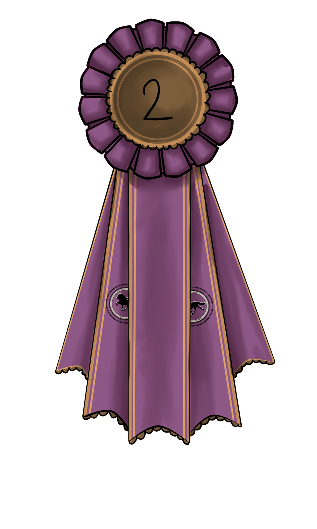 2nd place ribbon by Auraleyki on DeviantArt
