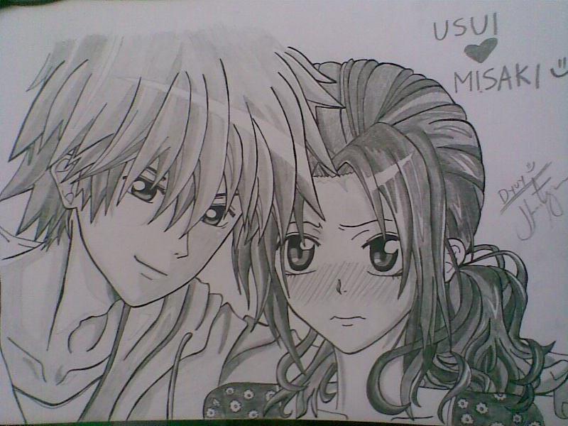 Usui and misaki (Kaichou wa maid sama)