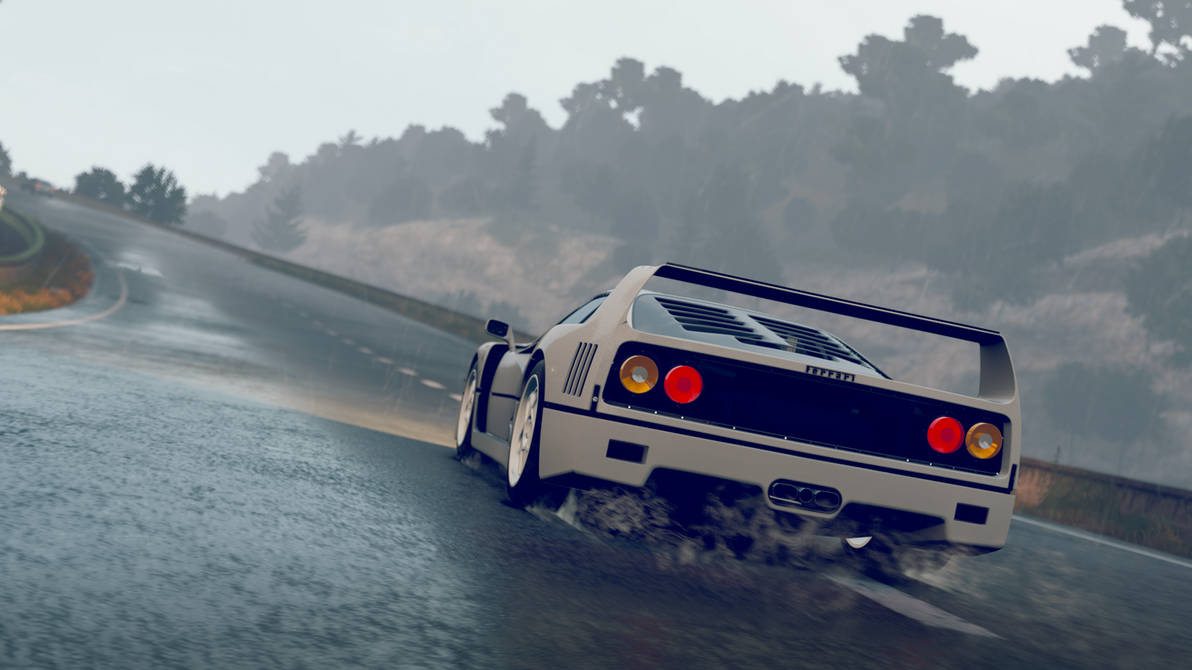 Fh2 Graphics Ferrari F40 in the rain - Forza Horizon 2 by DMSR35 on DeviantArt