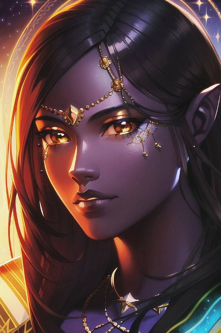 Baldur Gate II Female Drow Portrait by Tomalolazo on DeviantArt