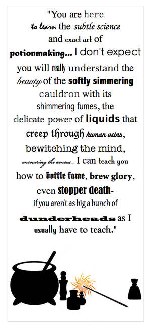 The Potions Master's Speech