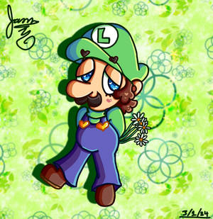 Luigi in my own style (Mario Bros)  (March 2024)