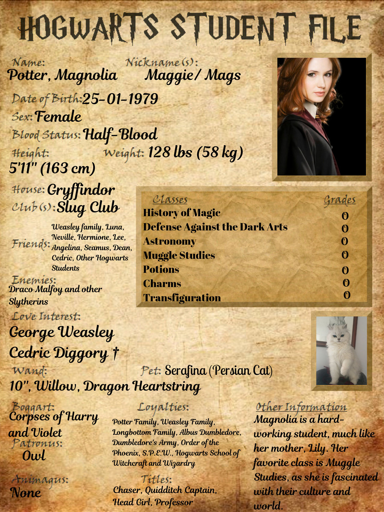 Magnolia L. Potter (Harry Potter OC) by gilkatelyn on DeviantArt