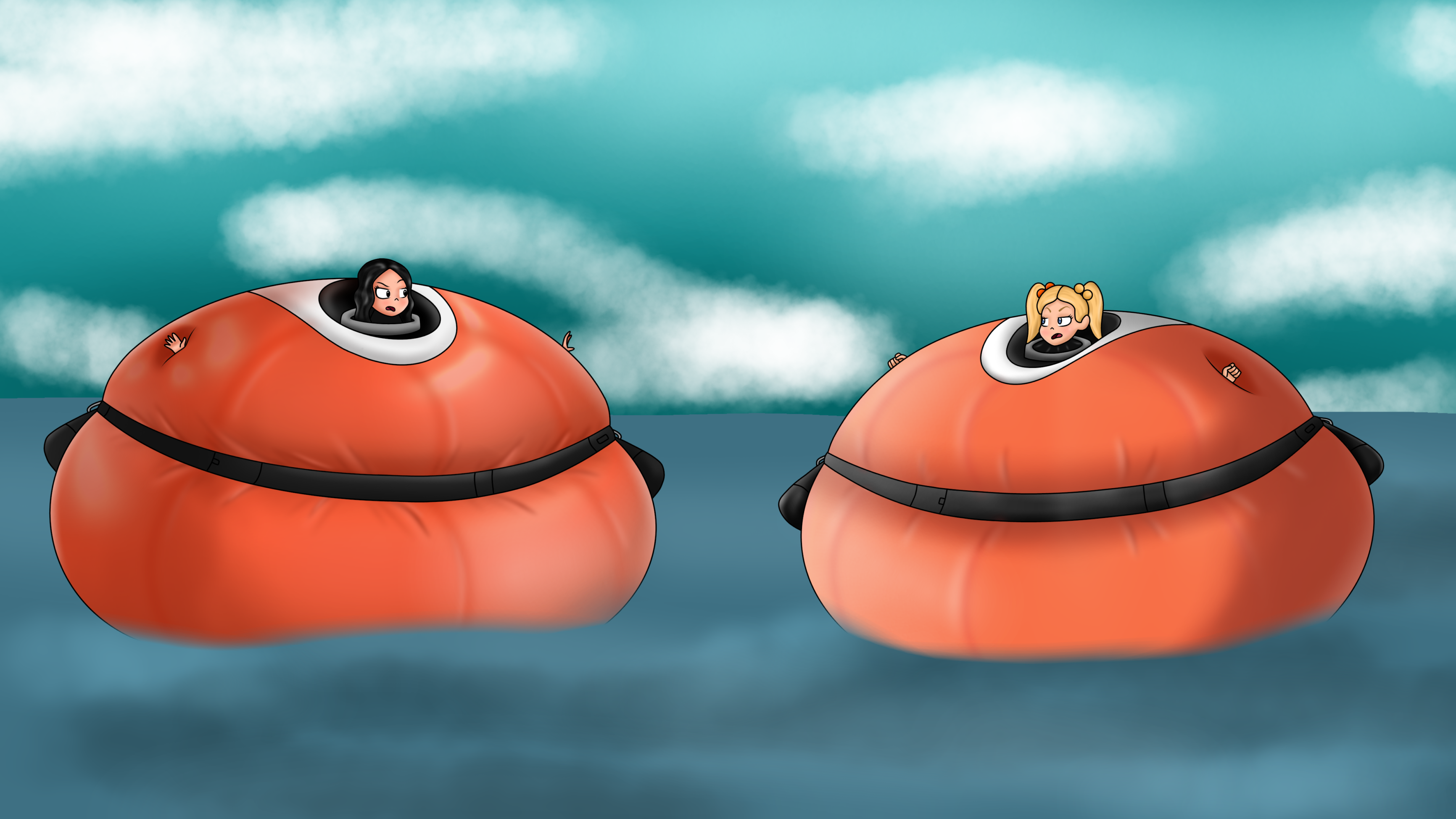 Inflatey 'Inflate-A-Suit' Scene But Is Carmen A Gerti by GDMega on DeviantArt