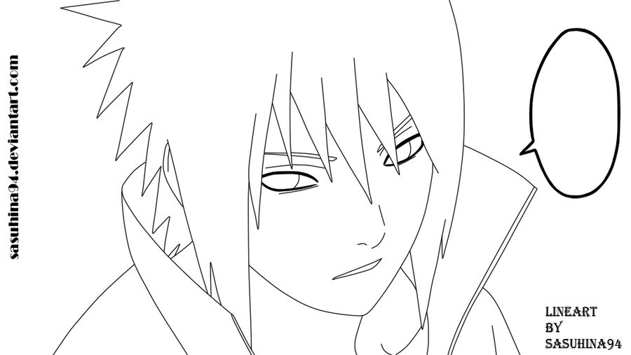 Sasuke Line Trace Sasuke - way to konoha LineART by IITheDarkness94II on DeviantArt