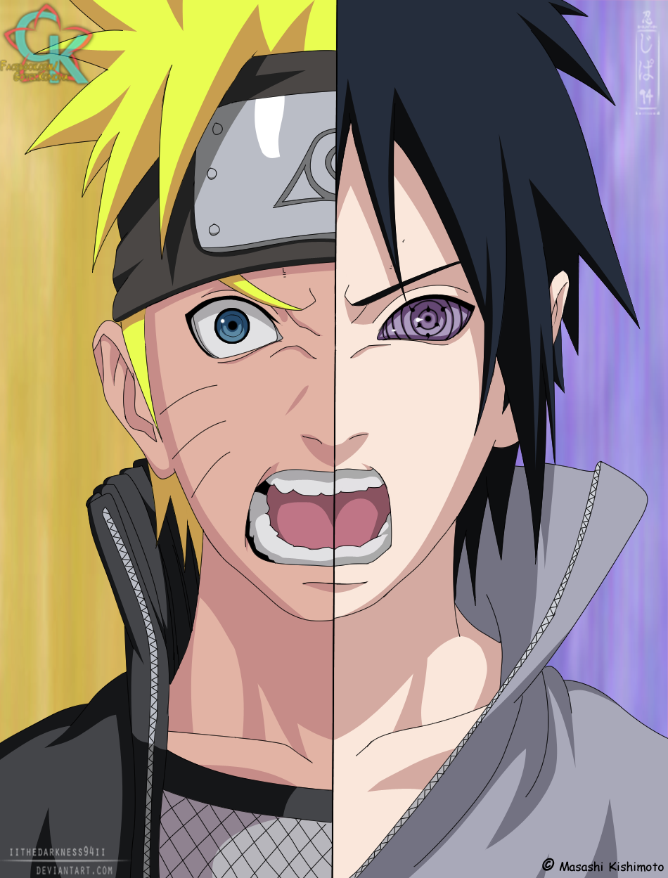 NS Cover Naruto  vs Sasuke  by IITheDarkness94II on DeviantArt