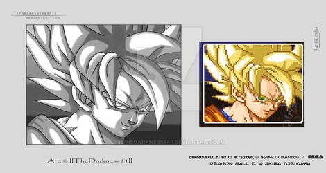 Illustration Son Goku by IITheDarkness94II