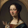 Woman with Rabbit