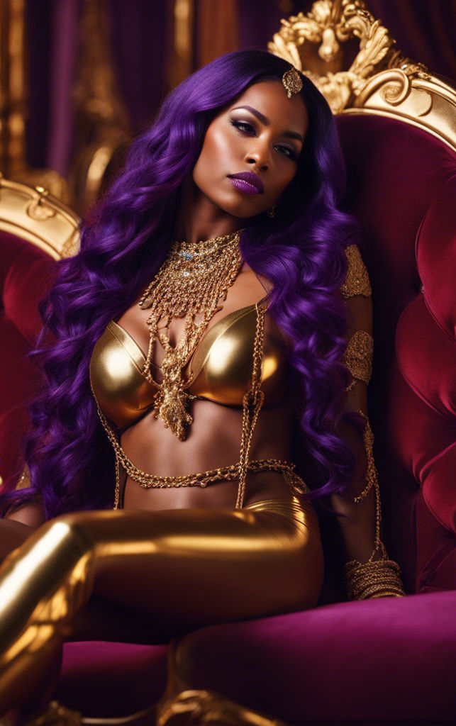 Gold and Purple 1