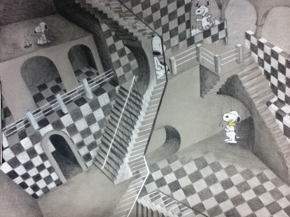 snoopy escher