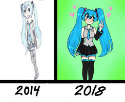 redraw: Miku Hatsune