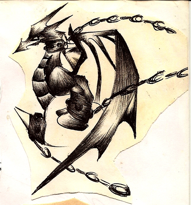 Dragon in Chains by Facelicious9000 on DeviantArt