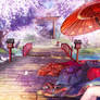 Anime-girls-kimono-umbrella-bridge-1171790